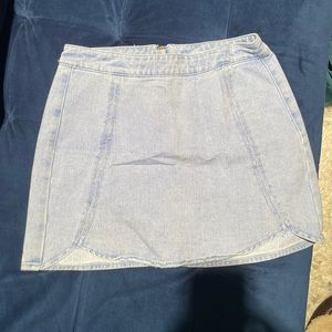 Denim mini skirt
